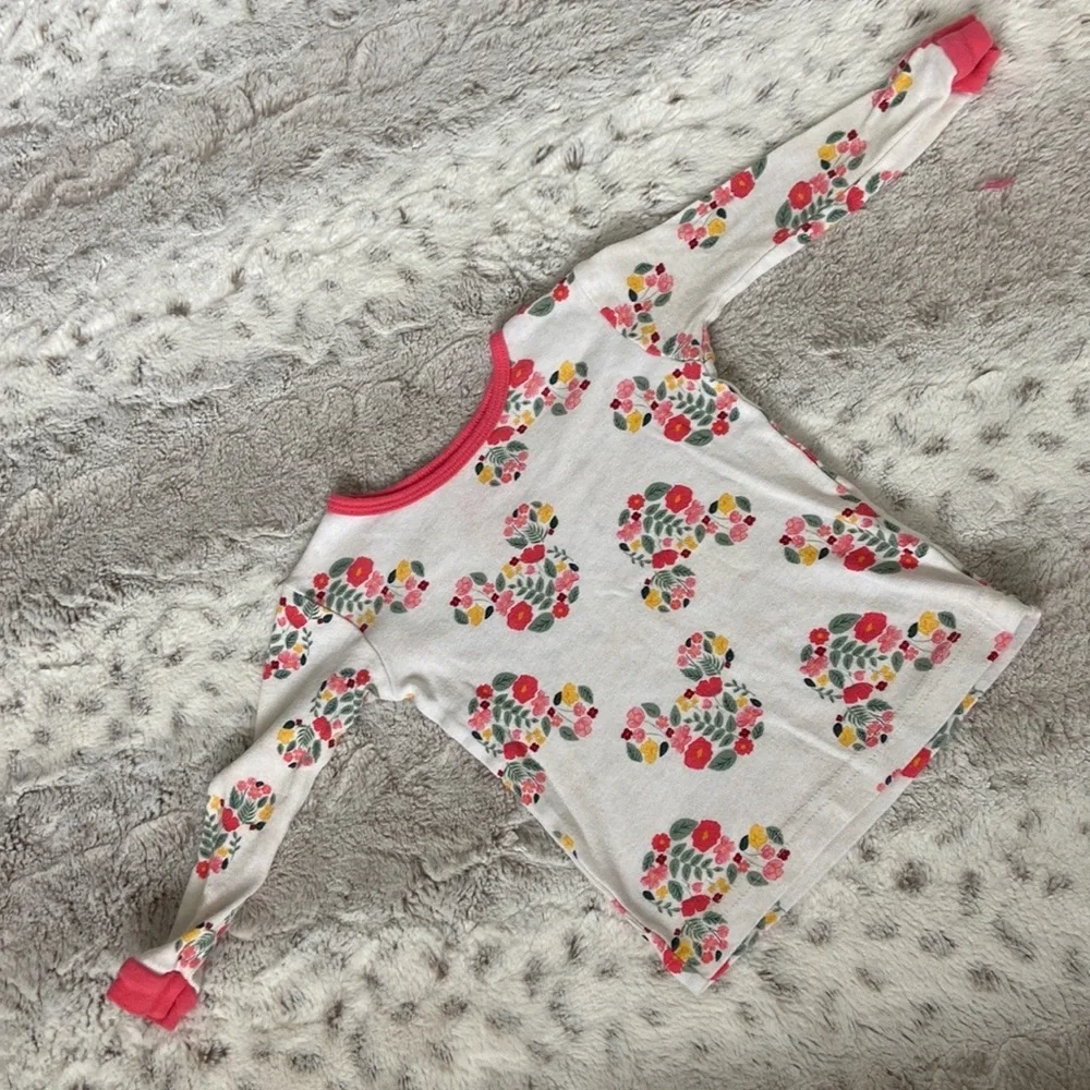 Disney Baby pajama set girls 18 months Minnie Mouse floral Lovecore girlhoodcore